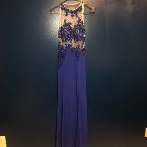 Royal blue prom dress